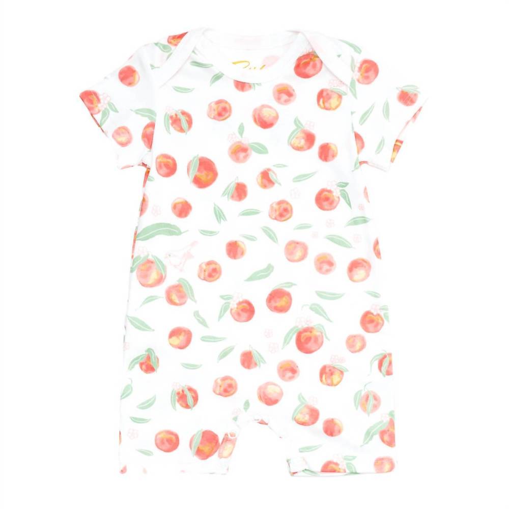 NEW PETIDOUX baby's romper in summer peaches